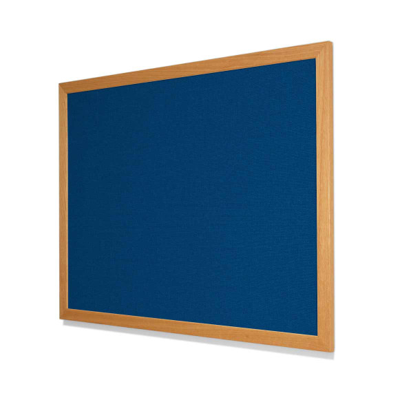 Guilford of Maine FR701 Sapphire Cork Board with Red Oak Frame